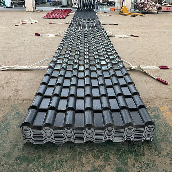 Synthetic resin roof sheet Color persistence Heat insulation synthetic resin pvc roof spanish roof tile sheets pvc