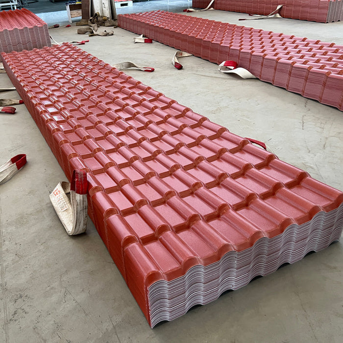 Waterproof Roof factory price lmina de techo pvc techo de pvc tipo teja asa pvc roof tile