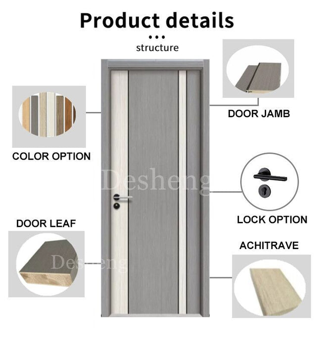 Modern Room Door Design Bedroom Wooden Door Interior Doors With Fram Wood