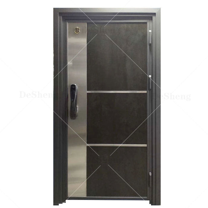 Factory Wholesale Custom Simple Design Hotel Entrance Door Security Exterior Doors Solid Wood Door for Home