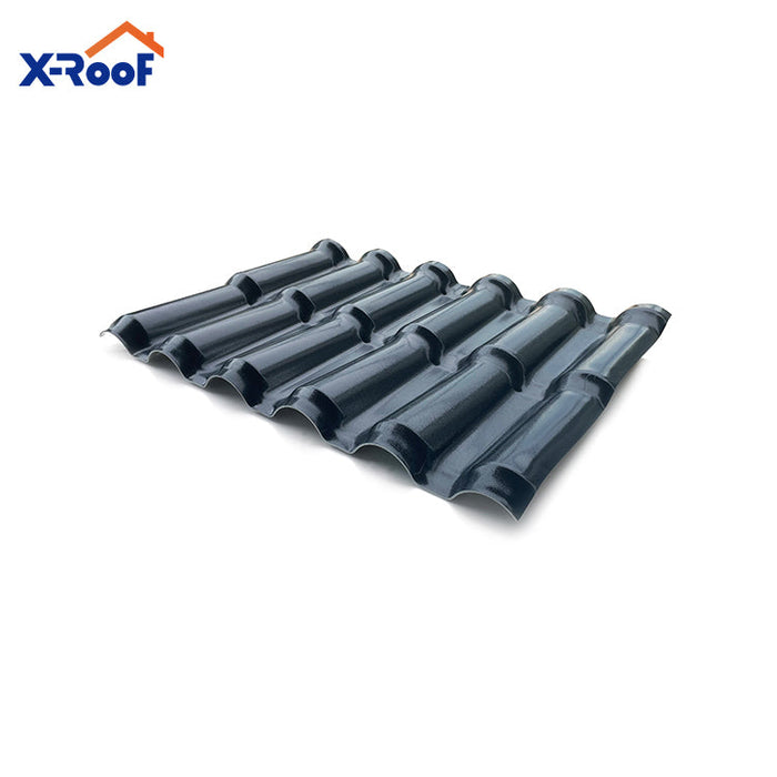 Waterproof roofing tile heat insulat plastic synthetic resin fire resistant ASA PVC corrugated roof tile