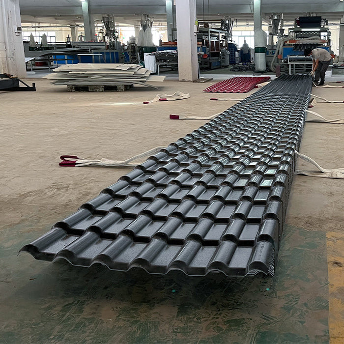 asa plastic pvc roofing tile Color persistence Heat insulation synthetic resin pvc roof pvc spanish roof tile for house