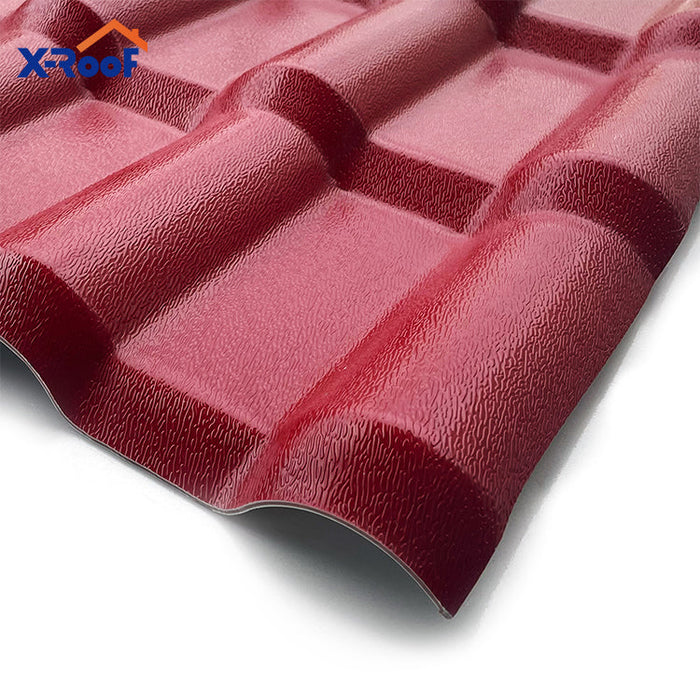 Thermal insulation spanish style pvc asa roofing sheet roof pvc panels waterproof spanish roof tiles for sale for house