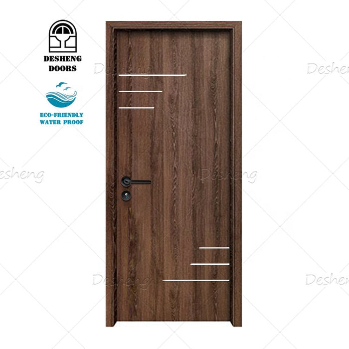 High Quality Interior Door Simple Modern Designs Waterproof Solid Wooden Doors Prices for Hotel Room