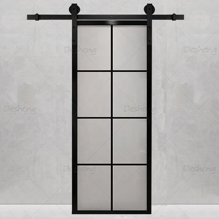 Customized Interior Barn Door China Top Brand Hardware Narrow Slim Aluminum Alloy Frame Slide Glass Door