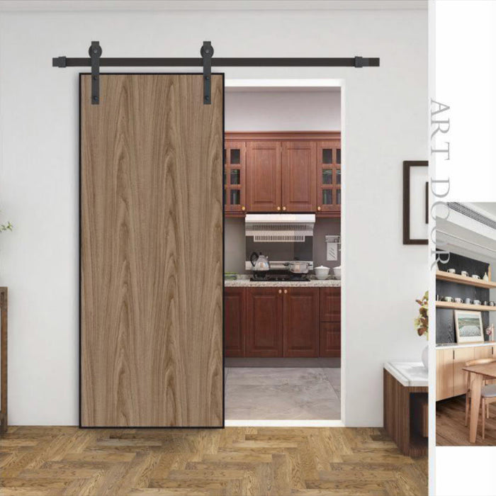 New Arrivals Hot Selling Products Carbon Steel Industrial Sliding Barn Door Rail For Wood Door Design