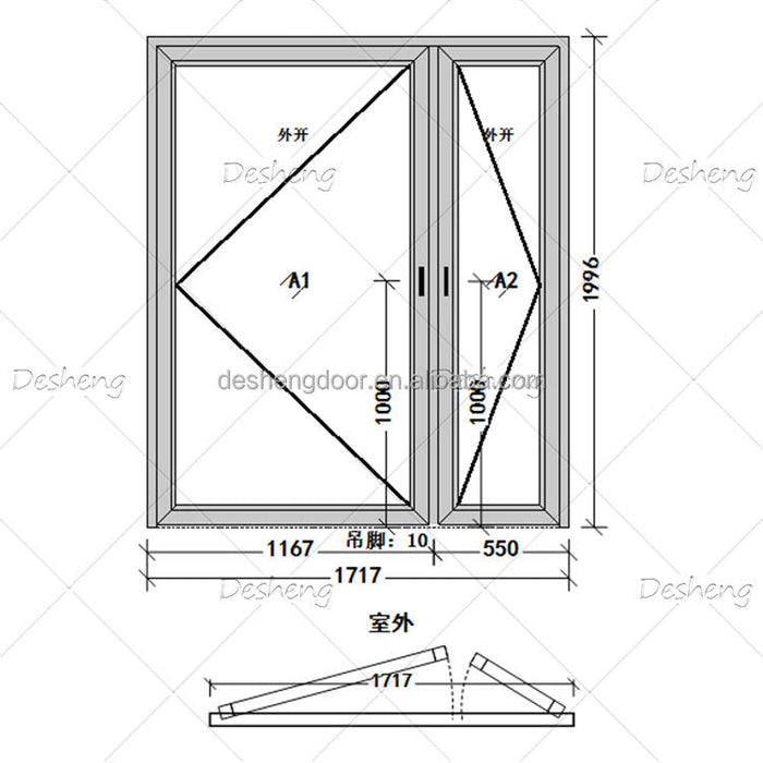 Popular Construction Material Entry Doors Interior Exterior Glass Door And Windows For Houses