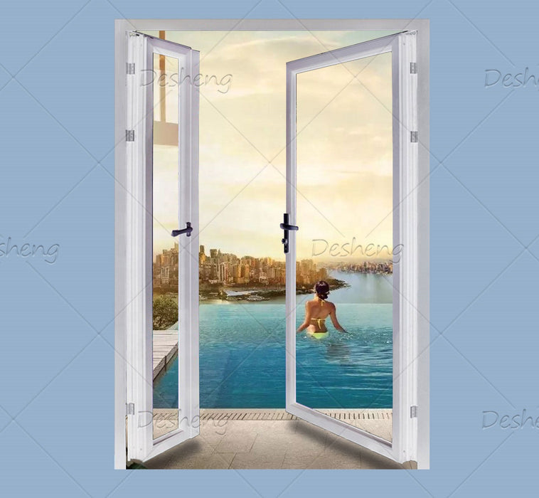 Popular Construction Material Entry Doors Interior Exterior Glass Door And Windows For Houses