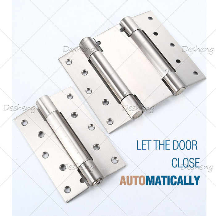 Biggest 6 Inch Two Way Free Open Heavy Duty Garden Gate Cowboy Fence Bar Door Tea Cafe House Partition Spring Hinges