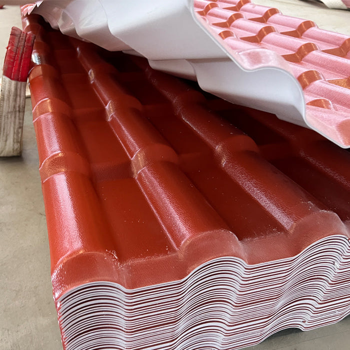 resin roof sheet Thermal insulation spanish style resin roof upvc roofing twinwall waterproof cheap building materials for house