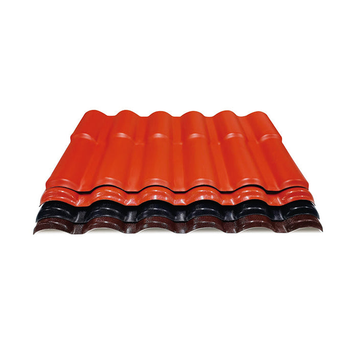 Waterproof roofing tile heat insulat plastic synthetic resin fire resistant ASA PVC corrugated roof tile