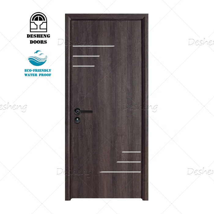 High Quality Interior Door Simple Modern Designs Waterproof Solid Wooden Doors Prices for Hotel Room