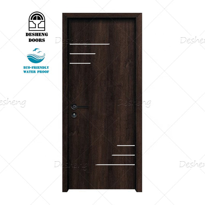 High Quality Interior Door Simple Modern Designs Waterproof Solid Wooden Doors Prices for Hotel Room