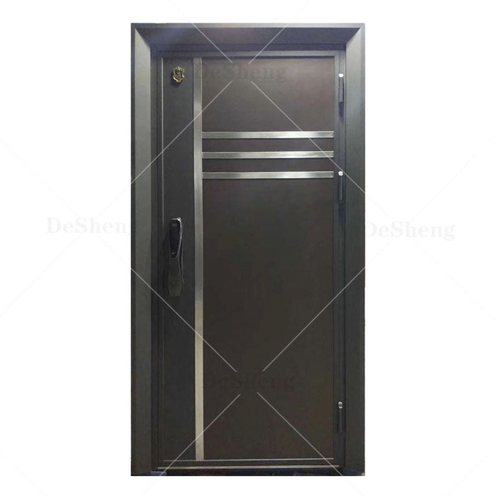 Factory Wholesale Custom Simple Design Hotel Entrance Door Security Exterior Doors Solid Wood Door for Home