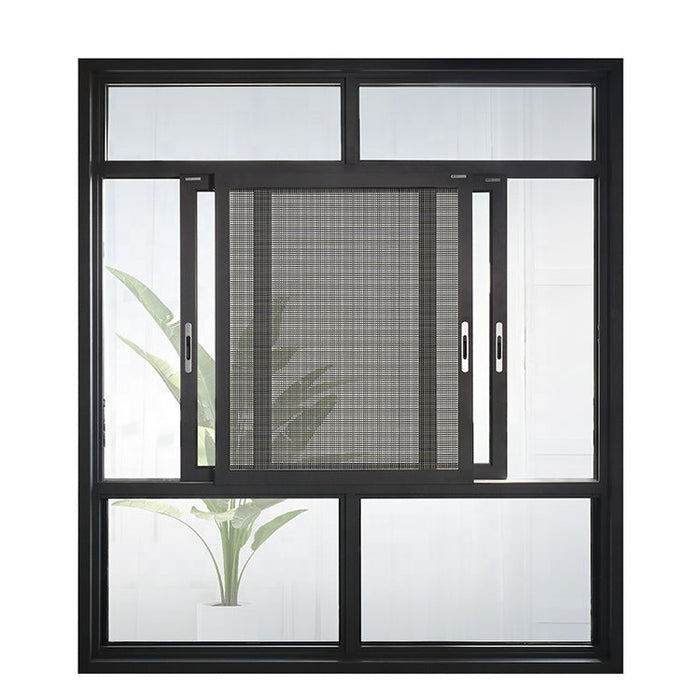 Black Waterproof Customized Glass Frame Style Aluminium Windows Prefab Homesliding Window Low Cost from China Stainless Steel DS