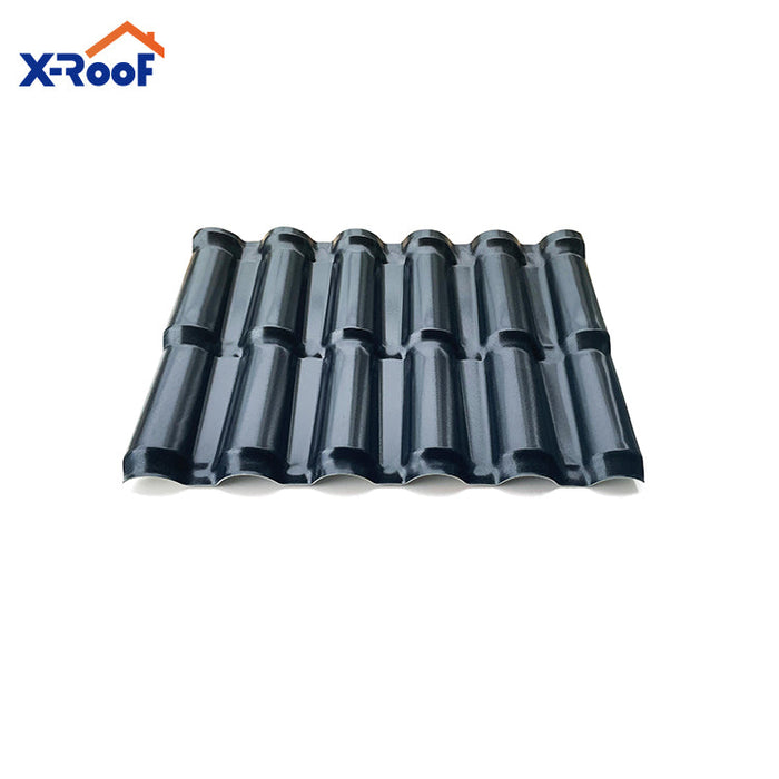 Waterproof roofing tile heat insulat plastic synthetic resin fire resistant ASA PVC corrugated roof tile