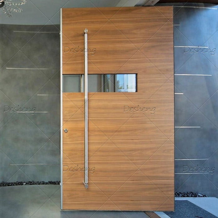 Frameless Construction Passed Salt Spray Test Stainless Steel Handles Assembled Australian Front Door