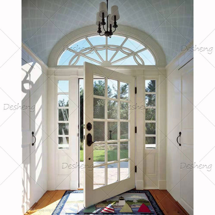 Modern European Standard Double Panels Swing Style Door Modern Exterior French Doors