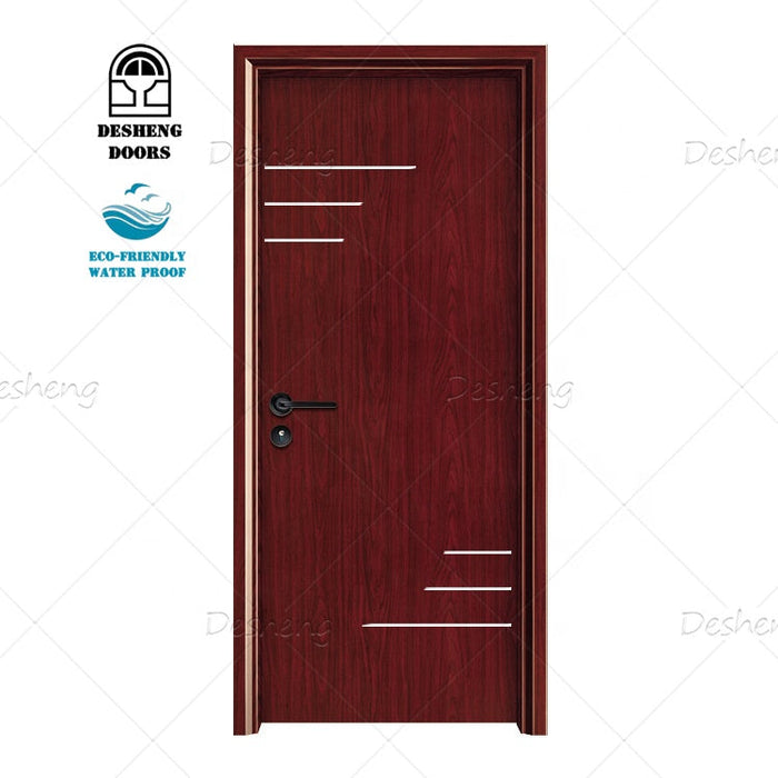 High Quality Interior Door Simple Modern Designs Waterproof Solid Wooden Doors Prices for Hotel Room