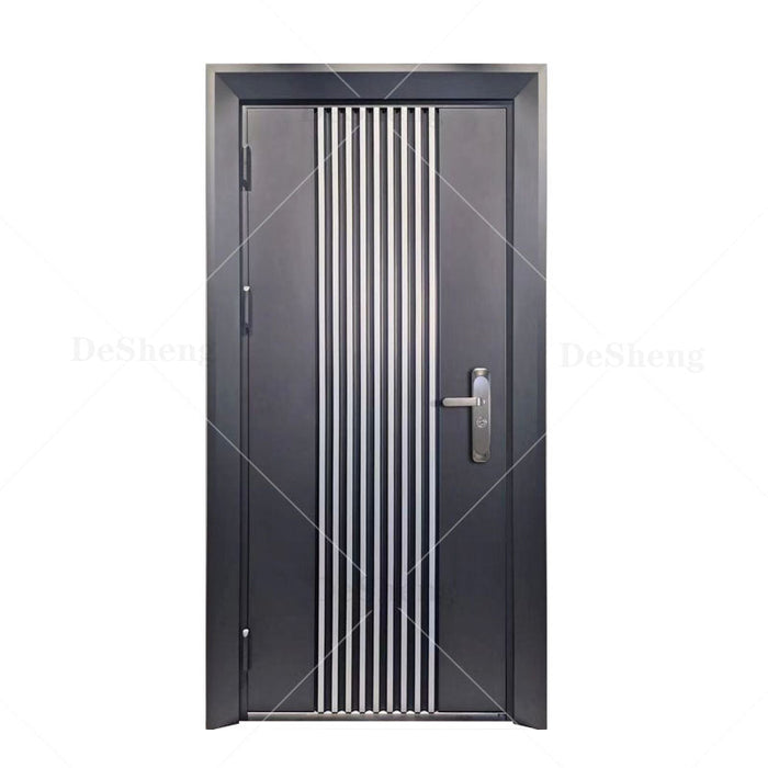 Factory Wholesale Custom Simple Design Hotel Entrance Door Security Exterior Doors Solid Wood Door for Home