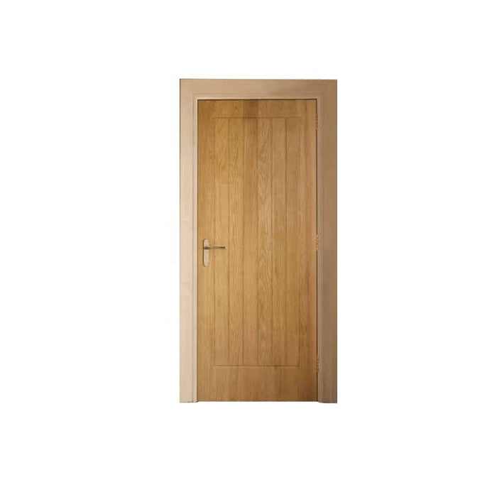 Desheng Foshan Flat Factory Simple Wood Door Design Interior Panel Wooden Door African Walnut Solid Wood